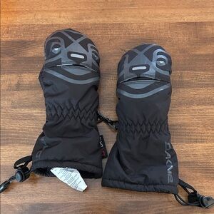 Dakine Toddler Black Graphic Mittens